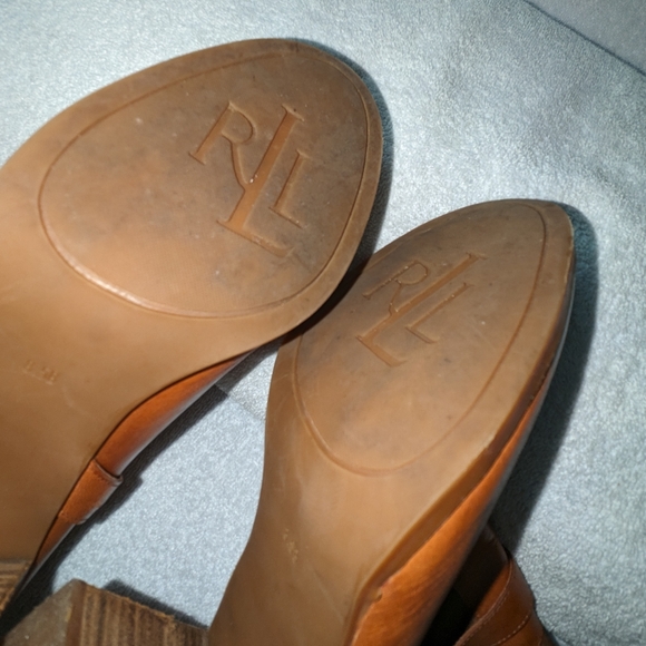 Lauren Ralph Lauren Dylan suede and leather mid heel boots. Size 8.5 - Picture 13 of 15